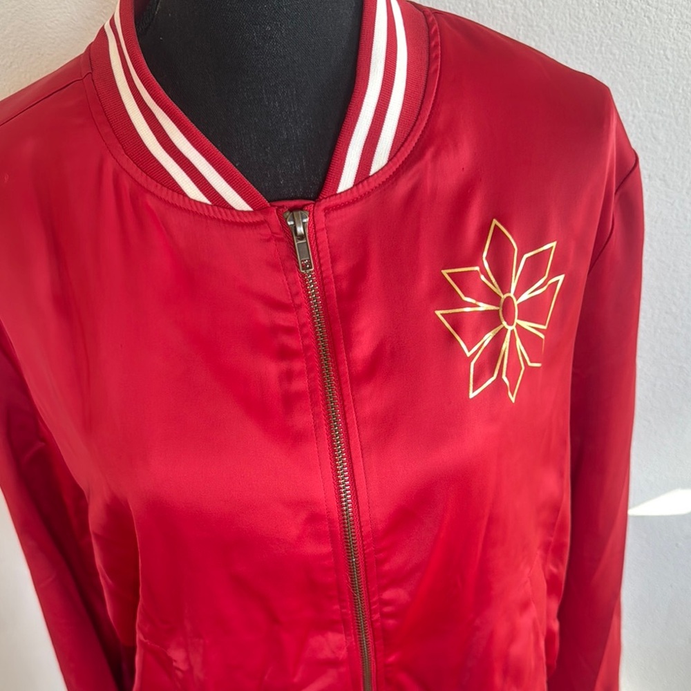 She-ra Red Bomber Jacket with Embroidered Design - Picture 2 of 6